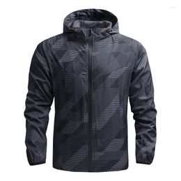 Men's Jackets Breathable Waterproof Sport Jacket Quickly Drying Casual Fashion Streetwear Men Top High Quality Gym Loose Coat