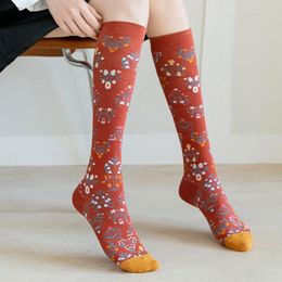 Women Socks 3Pairs Cotton Knee High Stockings Fashion Casual Calf Sock Female Girl Party Dancing Lolita Sexy Long