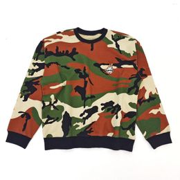 Men's Hoodies Top Quality Camouflage Sweatshirt Lip Print Women's Loose