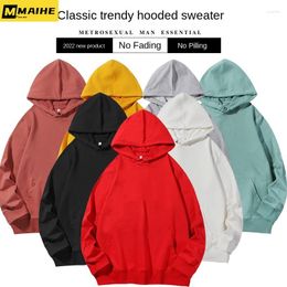 Men's Hoodies 2023 Hoodie Solid Colour Large Size Pullover Street Wear Harajuku Y2k And Women's Casual Loose Sweatshirt