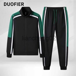 Men's Tracksuits New Men's Tracksuit Autumn Sportswear 2 Piece Set Men Zipper Jacket Sweatpants Brand Clothing Sweatsuit Mens Jogging Sports Suit J230810