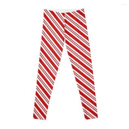 Active Pants Candy Cane Leggings Yoga Wear Ladies For Physical Woman Trousers