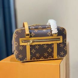 Cite Cross Body Bags Womens Man Luxury Purse Genuine Leather Handbags Designer Travel Brown Flower Pochette Clutch Bag Zipper Outer Pocket Totes Shoulder Bag