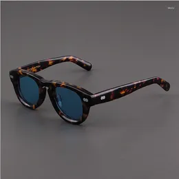 Sunglasses Handmade Acetate Polarised Frame Retro Men Eyewear Goggle UV400 Driving Outdoor Sun Glasses Women