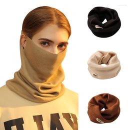 Bandanas Cycling Scarf Winter Thermal Bandana Face Cover Multifuction Women Neck Warmer Hairband Hat Outdoor Running Hunting Scarves