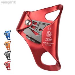 Rock Protection Aluminium Alloy Chest Ascender Rock Climbing Tree Arborist Rappelling Gear Equipment Rope Clamp for 8~13MM Rope for Climbing HKD230810