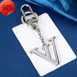 Keychains Lanyards Charm Designer Keychain Brand Key Buckle Gold silver Letter Chain Handmade Mens Womens Bag Pendant Leisure trend 992ess with box