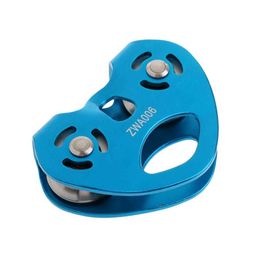 Rock Protection Arborist Pulley for mm Rope Aluminum Double Dual Sheave HKD230811