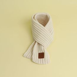 Scarves Autumn And Winter Children's Warm Boys Girls Thickened Little Scarf Baby Knitted Neck Korean Boy's