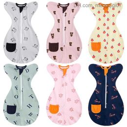 Pajamas Newborn baby sleeping bag handmade shockproof cotton printed sleeping bag Swaddle blanket newborn baby supplies Saco De Dormir Z230810