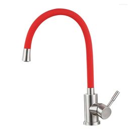 Kitchen Faucets Sink Faucet Flexible Rubber Cold Water Pull Down Sprayer Rotating Mixer Tap Tool