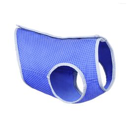 Dog Collars UKCOCO Pet Cooling Ice-cooling Harness Mesh Vest With Tape - Size L (Blue)