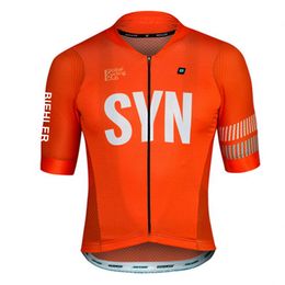 Cycling Shirts Tops BIEHLER Men Cycling Jersey MTB Bike Summer Top Shirt Bicycle Clothing Short Sleeve Uniform 230810