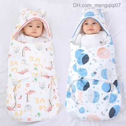 Pyjamas Winter newborn baby packaging blanket cartoon baby sleep bag envelope newborn sleep bag thick cocoon baby 0-6 months old Z230810