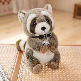 Stuffed Plush Animals 17/23/30CM Standing With Bells Cloak Plush Toys Lovely Simulation Animal Dolls for Kids Boys Girls Birthday Gifts