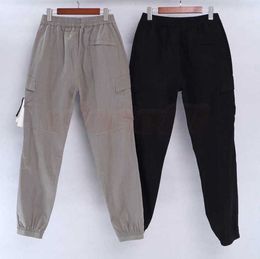Mens Designer Track Stones Island Pants Womens Casual Cargo Multi-pocket Harem Trousers Fashion Hip Hop Elastic Waist 552ess