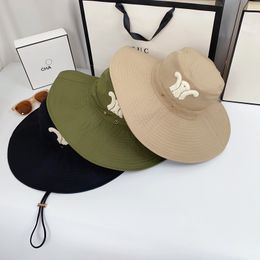 Wide-brimmed Hat 2023 Fashion Fisherman Hat Designer Men's Cowboy Hat Suitable For Casual Outing Men And Women Alike
