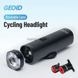 Bike Lights Bike Smart Front Light USB Rechargeable Cycling Headlight IPx6 Waterproof LED Bicycle Flashlight Lamp HKD230810