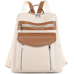 School Bags Women Fashion Designer Backpack Girl Schoolbag Large Capacity Brand Travel BackpackContrast Colour Female