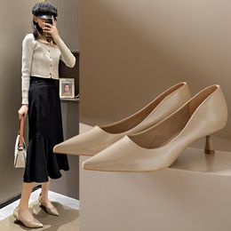 Summer New All-match Candy Colour Large Size High Heels Women's Stiletto Sexy Solid Colour Pointed Toe Comfortable Pumps Women