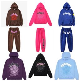 Designer Hoodie Pants Pink 555 Hoodies Man Womens Tracksuit Outdoors Sweatpants Spiders Green Young Thug Printing Web Sweatshirts