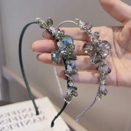 Hair Clips Exquisite Crystal Band Fairy Rhinestone Hand-Threaded Headband Sweet And Versatile Card Accessories Headdress