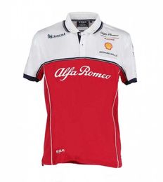 0ng2 2023 Men's Polo Shirt Is Suit for Formula One Racing Team New Zhou Guanyu Same Alfa Romeo Short Sleeve Summer T-shirt