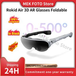 VR Glasses Rokid Air 3D AR Glasses Foldable VR Smart Glasses 120" Screen 1080P OLED Dual Display 43°FoV 55PPD Home Game Viewing Device 230809