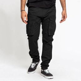 Men's Pants Band 1 Cargo Relaxed Fit Sport Jogger Sweatpants Drawstring Outdoor Trousers With Pockets