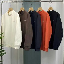 Men's Hoodies Sweatshirts 23SS Men's Couple Hoodie Solid Colour Round Neck Technology Cashmere Sweater Breathable Size L-4XL Z230810