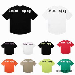 Mens t Shirts Women Designers Palmed Angels Tees Polos Man Casual Chest Letter Shirt Luxurys Clothing Street Shorts Sleeve Clothes Tshirts Clothing