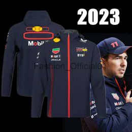 Oracle Red Colour Bull Racing 2023 Team Jacket F1 Sergio Perez Jacket Uniform Formula 1 Racing Suit MOTO Coat Men's Jack x0810