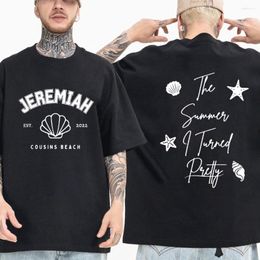 Men's T Shirts 2023 Team Jeremiah Beach The Summer I Turned Pretty T-Shirt Shirt Am Kenough Cotton Tops Men Women Camisetas Gift