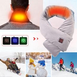Bandanas Heated Scarf With Neck Heating Pad Electric Usb Winter Warmer Temperature Adjustable For Women Men