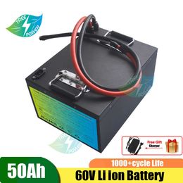 60V 50AH LI ION lithium Battery with BMS for Electric Forklift Car Bus electromobile and Vehicles+ charger