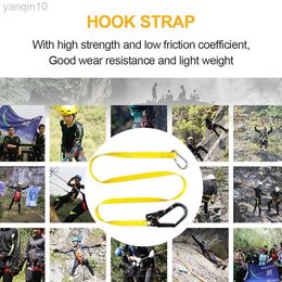 Rock Protection Safety Harness Climb Belt Hanging Rope Accessories Climbing Equipment HKD230810