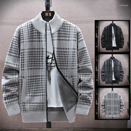 Men's Sweaters Spring And Autumn Knitted Cardigan Loose Plush Thickened Sweater Coat Large Casual Knit Mink Fleece