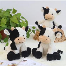 Pillow 9 Inch Lovely Milk Cow Plush Toys Stuffed Animal Dolls High Quality Soft Cattle For Children Kids Birthday Gift U3257b