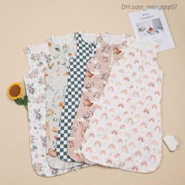 Pyjamas Coola Peach Summer Sleeveless Baby Bamboo Cotton Sleeping Bag with Super Comfortable and Breathable Packaging Suitable for Newborns 0-2 Years Old Z230810