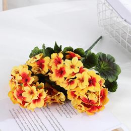 Decorative Flowers Artificial Flower Fake Begonia Realistic No Maintenance Simulation Easy Care UV Resistant Bouquet