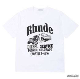 Men's T-Shirts Crafted from lightweight and breathable fabrics our summer Rhude Fashion Causal Men Designer High quality Short Sleeves US size S-XXL545