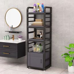 1-5 floor bathroom storage rack Multi-floor storage cabinet washbasin rack Toilet perforation-free multi-functional storage rack