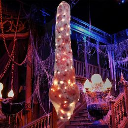 Other Event Party Supplies Halloween Horror Hanging Corpse Decoration With Lights And Spiders 59in Scary Halloween Outdoor Yard Haunted House Decor Props 230809