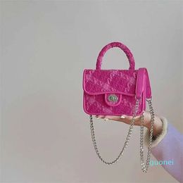 Cross Body Bags Chain Carrying Small Square Bag with Autumn Checkered Texture Cross European Style One Shoulder Handbag