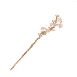 Hair Clips Camellia Ethnic Style Chignon Females Alloy Durable Decorations Ideal Gift For Girlfriend Lover Wife Ly