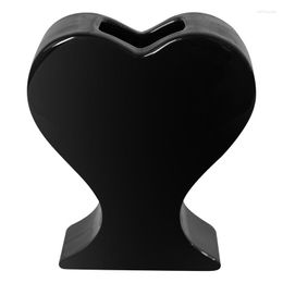 Vases Ins Style Heart Shaped Vase Room Soft Ceramic Decoration Living Heart-Shaped Flower Container