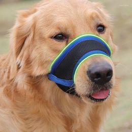 Dog Apparel Adjustable Muzzle Guard Handmade Secure Training Comfortable Breathable Cover For Aggressive Dogs Strap Stop Bit