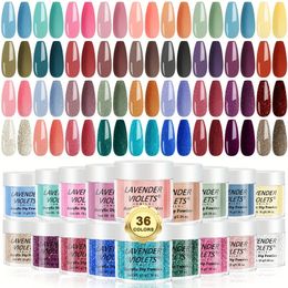 36-Color Dip Powder Starter Kit: All-Season Glitter Nail Powder Set for DIY Manicures - Perfect for Beginners & Professionals!