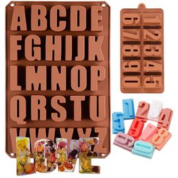 Baking Moulds 26 English Letters Large Silicone Mold Chocolate Candy AZ | Size 09 Cake Pan Birthday Party Decoration 230809