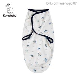 Pyjamas Kangobaby #My Soft Life# Four Seasons Cotton Newborn Envelope Packaging Anti Jump Skin Friendly Baby Sleeping Bag Baby Swamp Z230811